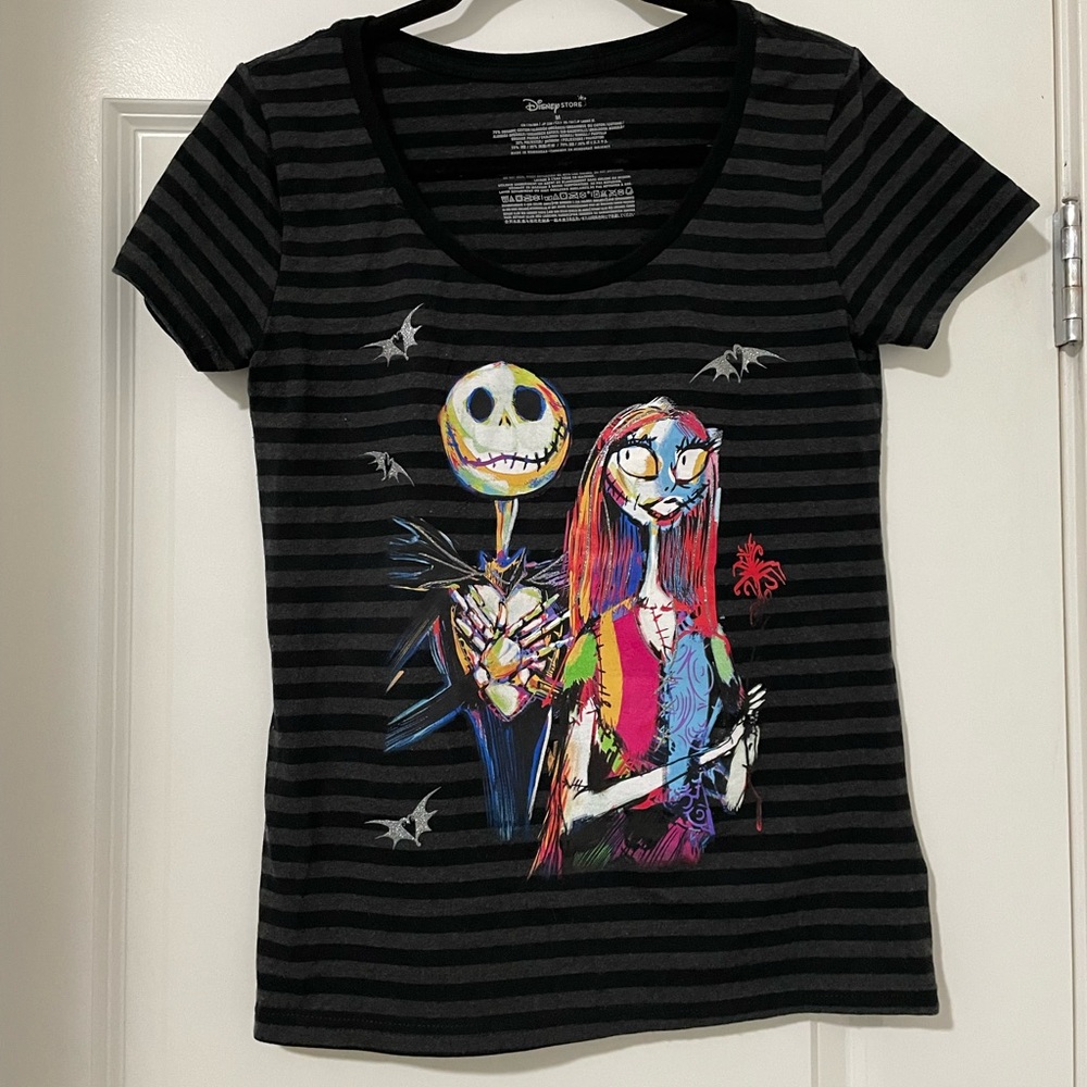 Disney Store NBC Jack and Sally Stripped Shirt (Pre-Owned)